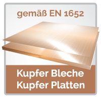 Kupfer Bleche und Kupfer Platten